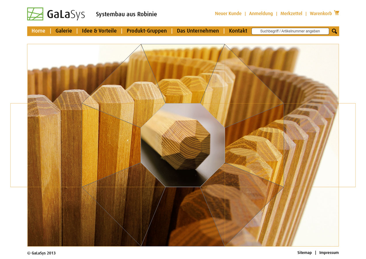 Webdesign Galasys. Pflanzgefäße Aus Robinie