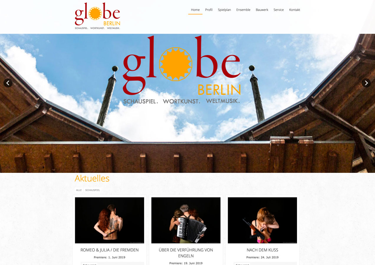 Website Globe Berlin